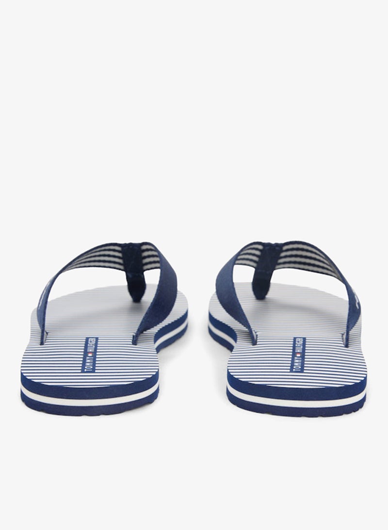TOMMY HILFIGER Webbing Strap Ithaca Stripe Flip-Flops - Image 4